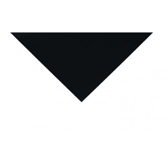 Crédence réversible en noir satiné / noir mat  Noir RAL 9005, E : 3 mm, l : 100 cm, L : 200 cm