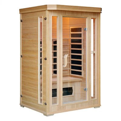Sauna infrarouge chromothérapie luxe 2 places - 1388 - 0045635123243