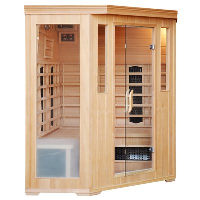 Sauna infrarouge chromothérapie luxe 3/4 places - 1389 - 0045635122949