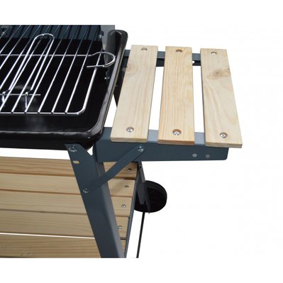 Barbecue mobile à bois ou charbon BUFFALO - 4786 - 0820103916813