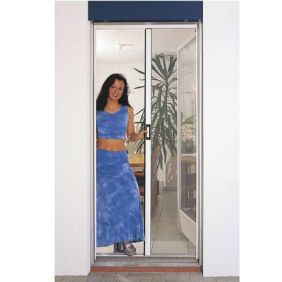 Porte moustiquaire automatique blanc  Largeur maxi 160 cm - WHR030 - 9003117039094