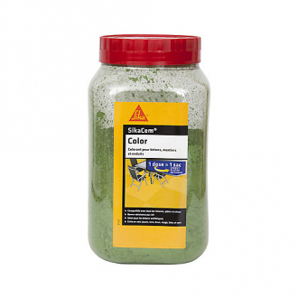 Colorant en poudre pour ciment, chaux et plâtre SikaCem Color - vert - 900g