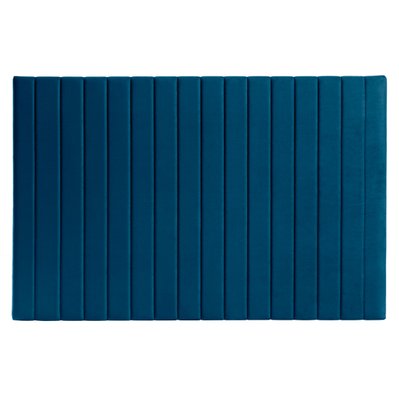 Tête de lit en velours bleu pétrole L170 cm NEHA - 49235 - 3662275116540