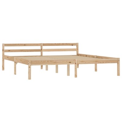 vidaXL Cadre de lit avec 2 tiroirs Bois de pin massif 180x200 cm - 3060332 - 8720286251232