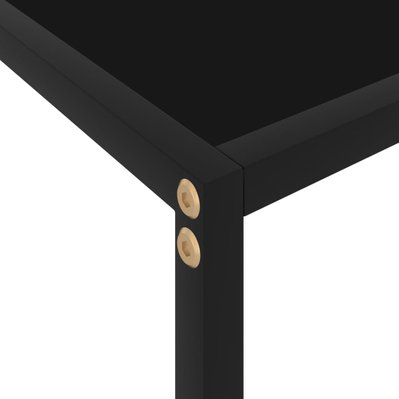 vidaXL Table console Noir 80x35x75 cm Verre trempé - 322832 - 8720286057605