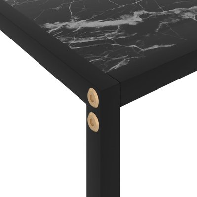 vidaXL Table console Noir 100x35x75 cm Verre trempé - 322838 - 8720286057667