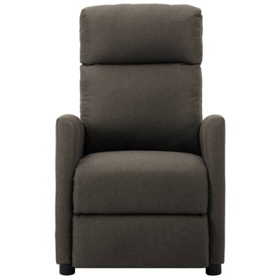 vidaXL Fauteuil inclinable Taupe Tissu - 289704 - 8719883990477