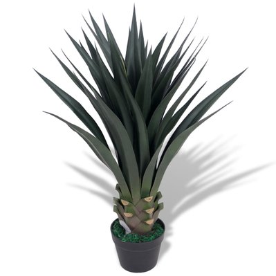 vidaXL Plante artificielle avec pot Yucca 90 cm Vert - 244429 - 8718475532804
