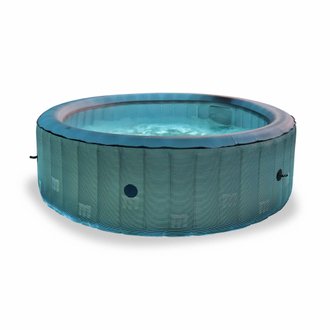 Spa MSPA gonflable rond – Starry 6 anthracite transparent- Spa gonflable 6 personnes rond 205 cm. PVC. pompe. chauffage.