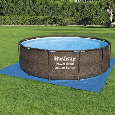 Bestway Tapis de sol pour piscine Flowclear 396x396 cm - 92093 - 8719883755755