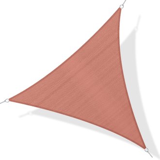 Voile d'ombrage 4x4x4m triangulaire rouille