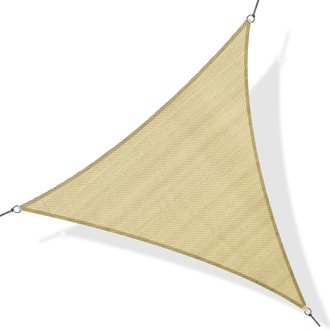 Voile d'ombrage triangulaire 4xsx4 m sable