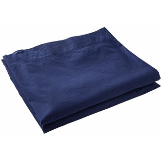 Draps plat  240x300 cm  Percale de coton  Bleu