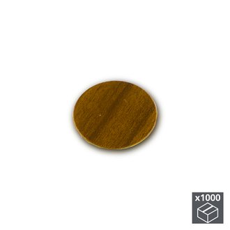 Emuca Pastille cache-vis, adhésive, D. 13 mm, Marron, 1.000 ut.