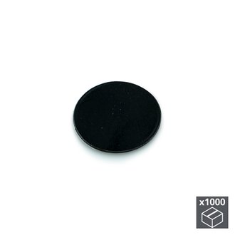 Emuca Pastille cache-vis, adhésive, D. 13 mm, Noir, 1.000 ut.