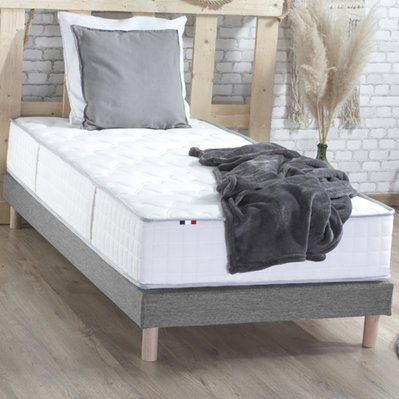 Ensemble Matelas Ressorts COSMOS + Sommier - Made in France Dimensions - 90 x 190 cm, Sommier - Gris chiné - 3332990142758EAR3G102AB - 3332990142758