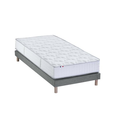 Ensemble Matelas Ressorts COSMOS + Sommier - Made in France Dimensions - 90 x 190 cm, Sommier - Gris chiné - 3332990142758EAR3G102AB - 3332990142758