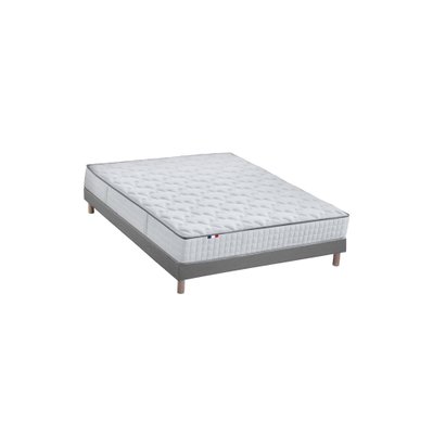 Ensemble Matelas Ressorts COSMOS + Sommier - Made in France Dimensions - 140 x 190 cm, Sommier - Gris chiné - 3332990142765EAR3G104AB - 3332990142765