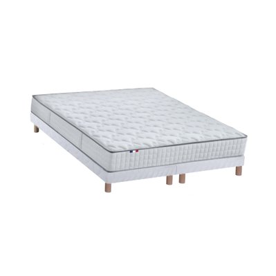 Ensemble Matelas Ressorts 7 zones COSMOS + Sommier - Made in France Dimensions - 160 x 200 cm, Sommier - Blanc - 3332990141737EAR3TI05AB - 3332990141737