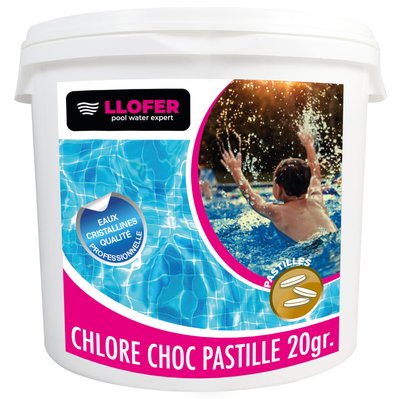 Pastilles de 20g de chlore choc - 5kg - 2553 - 9504693381749