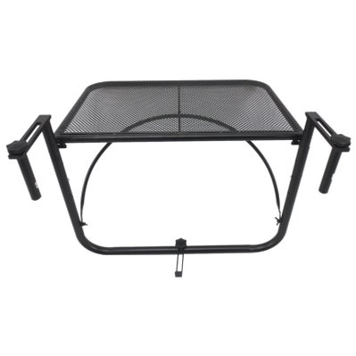Table suspendue pour balcon métal noir - 84B-296BK - 3662970045244
