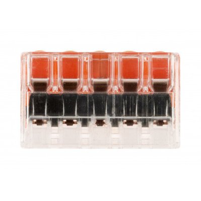 Pack de 3 bornes de connexion rapide à levier - 5 entrées - fil souple & rigide - S221 - 3545411213306 - 3545411213306