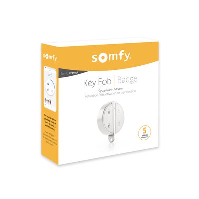 Badge d'activation et de désactivation alarme | Fonction mains libres | Compatible Somfy Home Alarm (Advanced), Somfy One (+) - 2401489 - 3660849508531