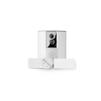 Somfy One +, système d'alarme doté d'une caméra intégrée avec 2 détecteurs d'ouverture IntelliTAG et 1 badge Key Fob - 1875249
