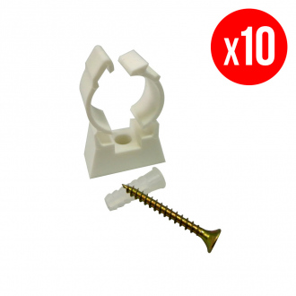 Pack de 10 colliers simples pour tube multicouche nu - Ø 16 mm