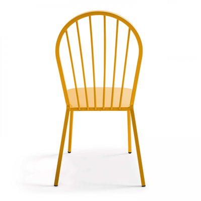 Chaise bistrot en métal jaune - 105147 - 3663095029423