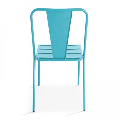 Chaise de jardin en métal bleu - 104081 - 3663095020680
