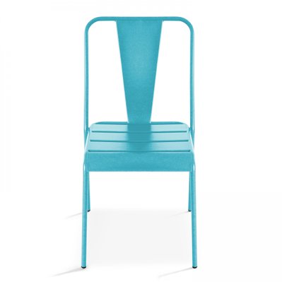 Chaise de jardin en métal bleu - 104081 - 3663095020680