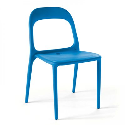 Chaise en plastique de jardin bleu - 103382 - 3663095013231
