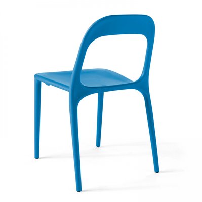Chaise en plastique de jardin bleu - 103382 - 3663095013231