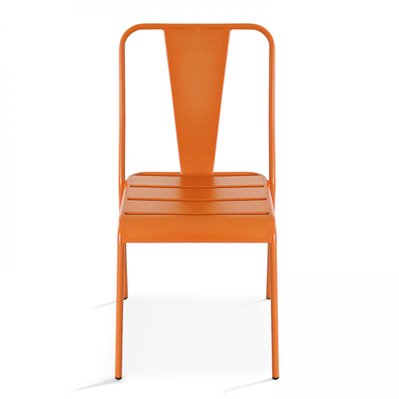 Chaise de jardin en métal orange - 104083 - 3663095020703