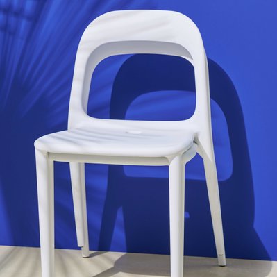Chaise en plastique blanc - 103380 - 3663095013217