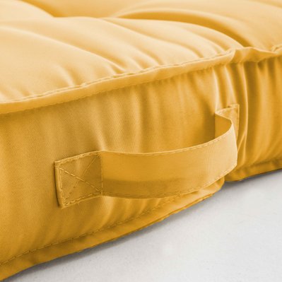 Coussin pour palette matelassé jaune 120 x 80cm - 105331 - 3663095030887