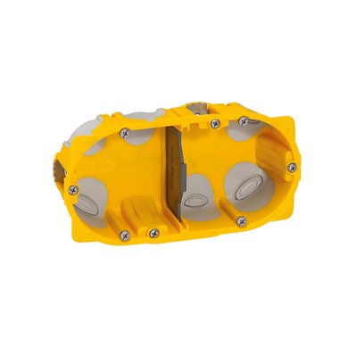 Boîte à encastrer Legrand Batibox - pour plaque de plâtre - 2 postes - profondeur 40 mm  - 3245060905095 - 3245060905095