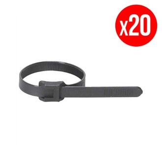 Pack de 20 colliers de serrage Legrand - 7,6 x 128 mm - noir