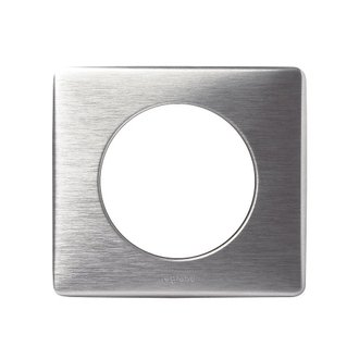 Plaque Legrand Céliane - 1 poste - carré - aluminium