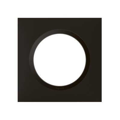 Plaque Legrand Dooxie - 1 poste - carré - noir velours - 3414971020405 - 3414971020405