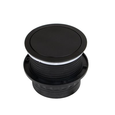 Emuca Multiconnecteur Vertikal Push 100, Peint en noir, Acier et Plastique, 1 ut. - 5048214 - 8432393012285