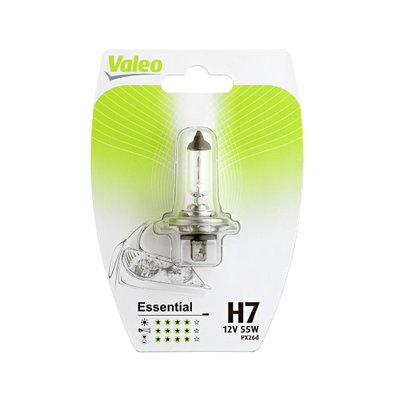 Ampoule halogène VALEO H7 Essential - 3276420320081 - 3276420320081