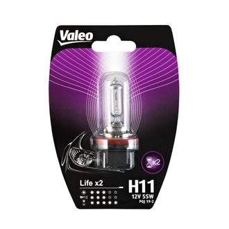 Lampe halogène VALEO H11 Life x2