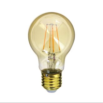 Ampoule LED décorative à filament - E27 - 3,8 W - blanc chaud - verre ambré