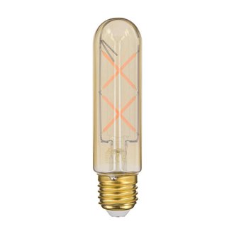 Ampoule LED Tube Vintage - E27 - 4 W - blanc chaud - verre ambré