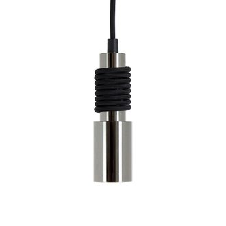 Suspension LED Spirale - E27 - Ø 4,3 x 100 cm - métal - noir