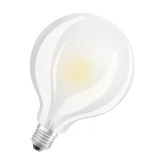 Ampoule LED décorative globe dépolie - E27 - 11 W - blanc chaud