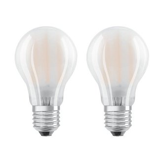 Pack de 2 ampoules LED standards dépolies - E27 - 7 W - blanc froid