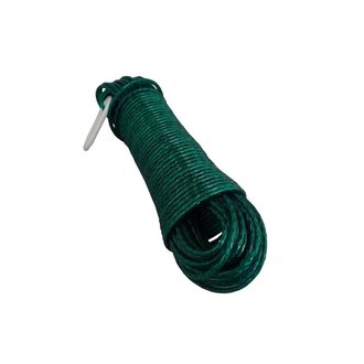 Corde à linge avec âme métal - vert - Ø 3mm - L 20M